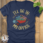 Heather Navy / S My Office - Wheelbarrow T-Shirt T-Shirt