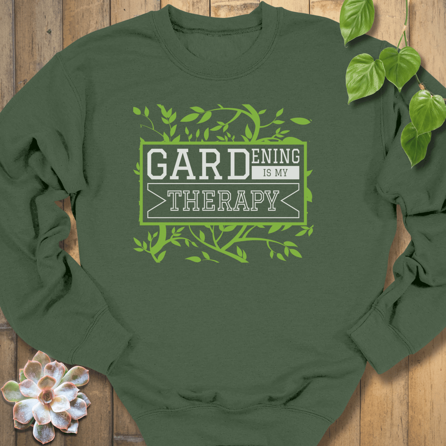 Military Green / S My Therapy Sweatshirt Sweatshirt