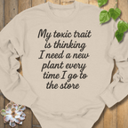 Sand / S My Toxic Trait Sweatshirt Sweatshirt