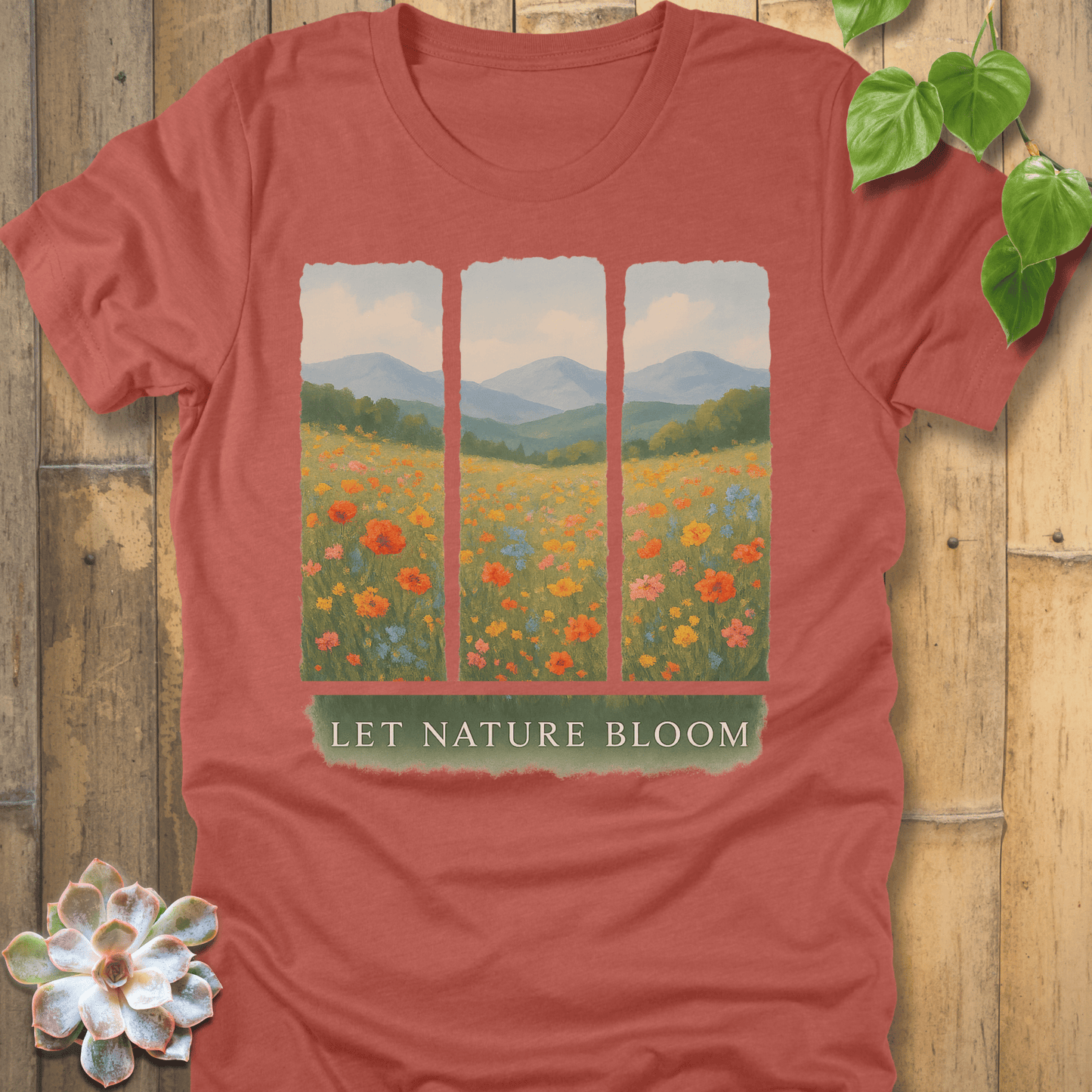 Heather Clay / S Nature Bloom T-Shirt T-Shirt