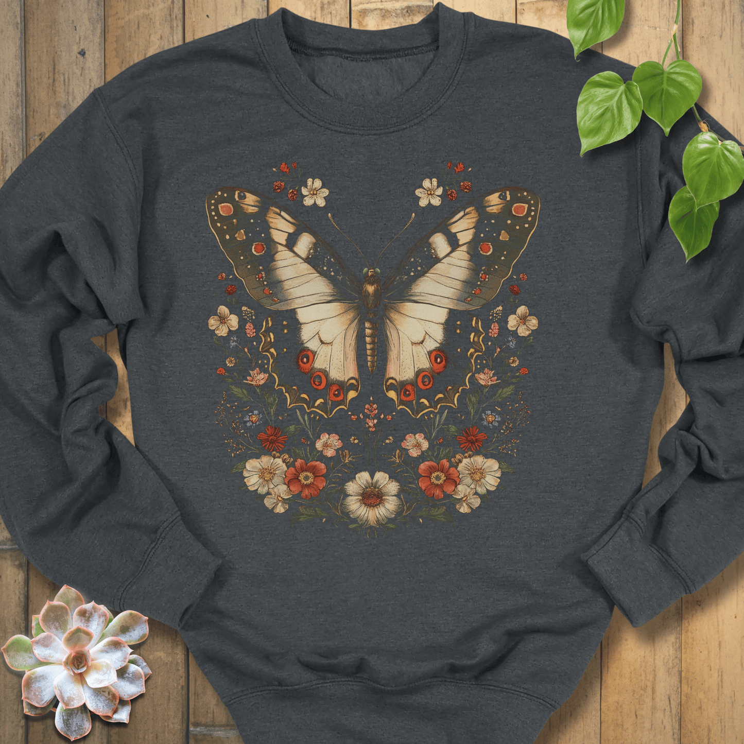Dark Heather / S Nature's Embrace Sweatshirt Sweatshirt