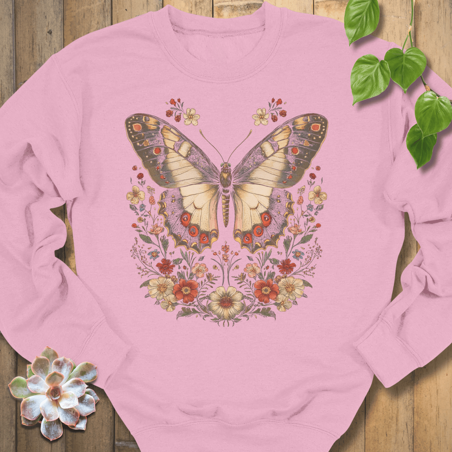 Light Pink / S Nature's Embrace Sweatshirt Sweatshirt