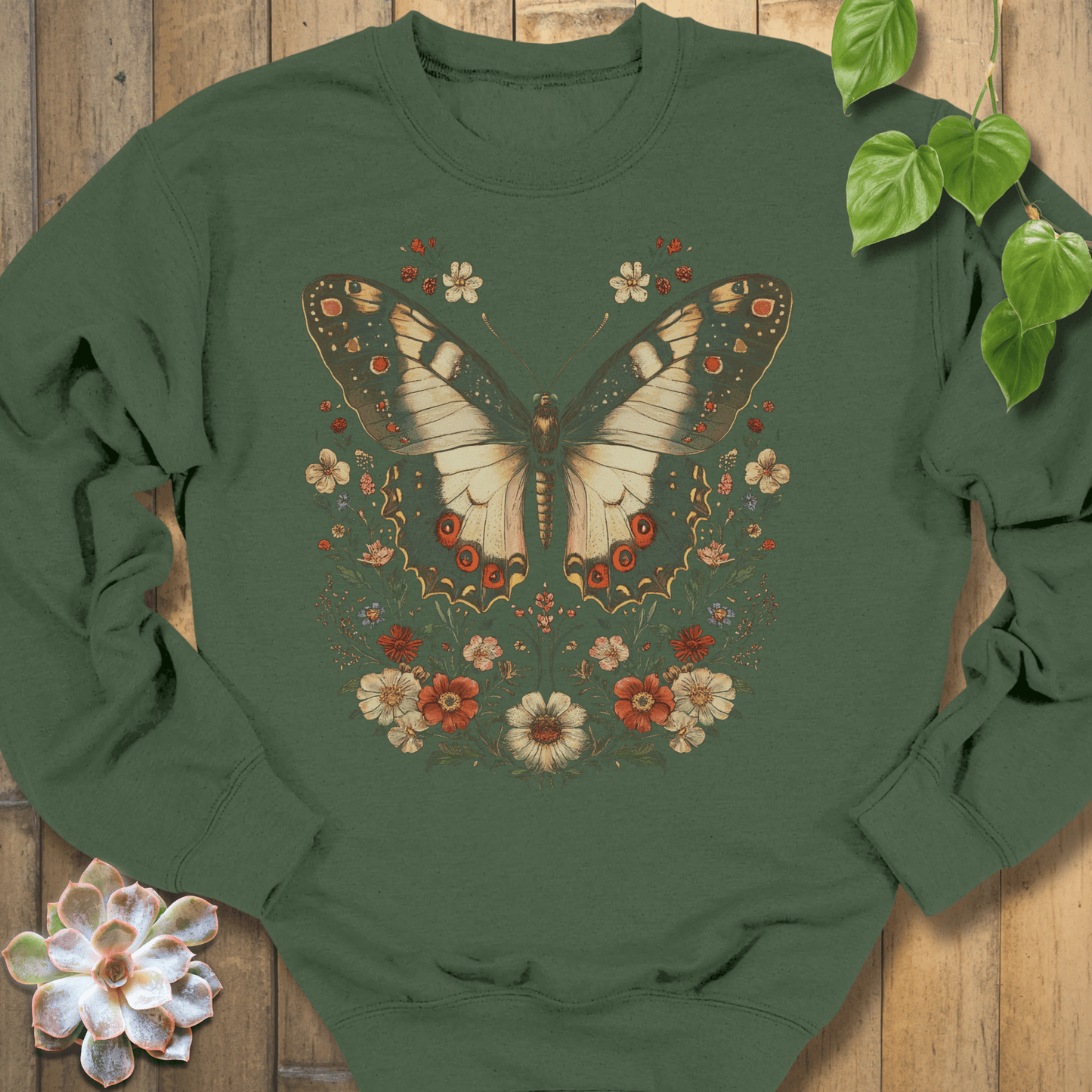 Military Green / S Nature's Embrace Sweatshirt Sweatshirt