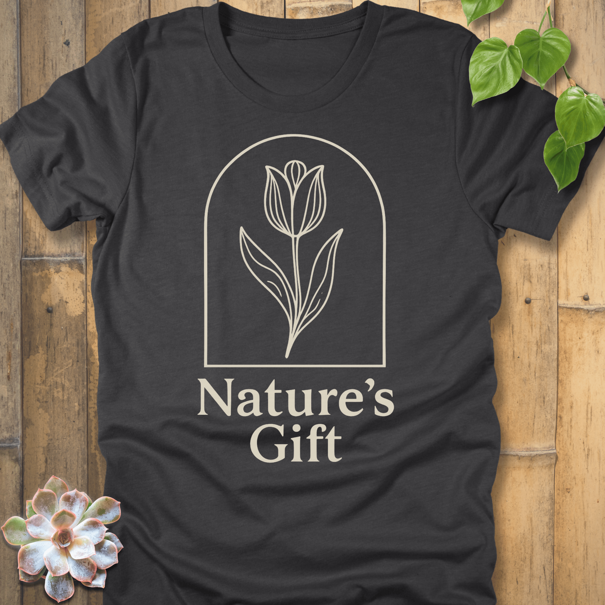 Dark Grey Heather / S Nature's Gift T-Shirt T-Shirt