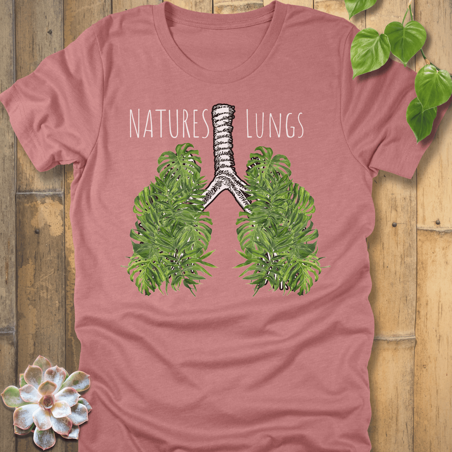 Heather Mauve / S Nature's Lungs T-Shirt T-Shirt
