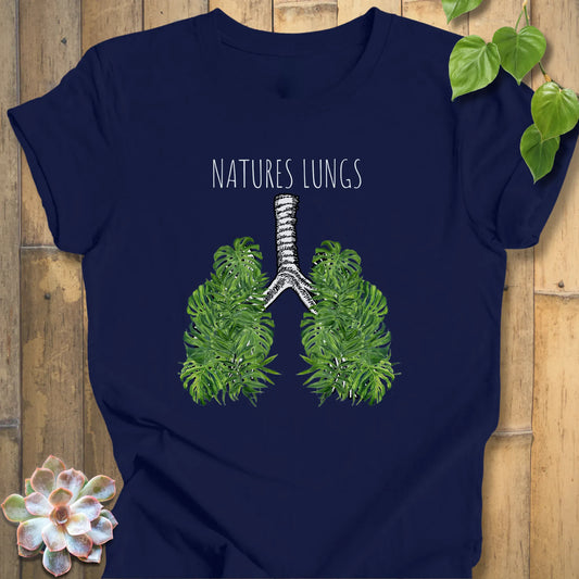 Navy / XS Nature's Lungs T-Shirt T-Shirt
