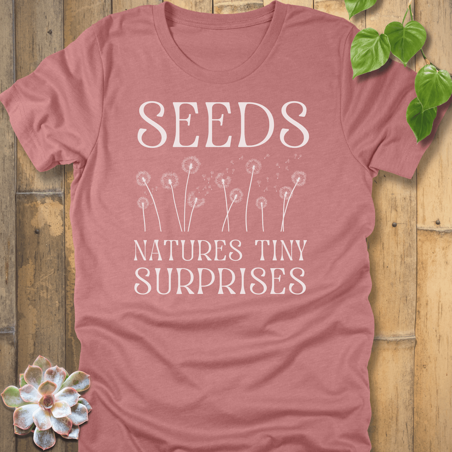 Heather Mauve / S Nature’s Tiny Surprises T-Shirt T-Shirt