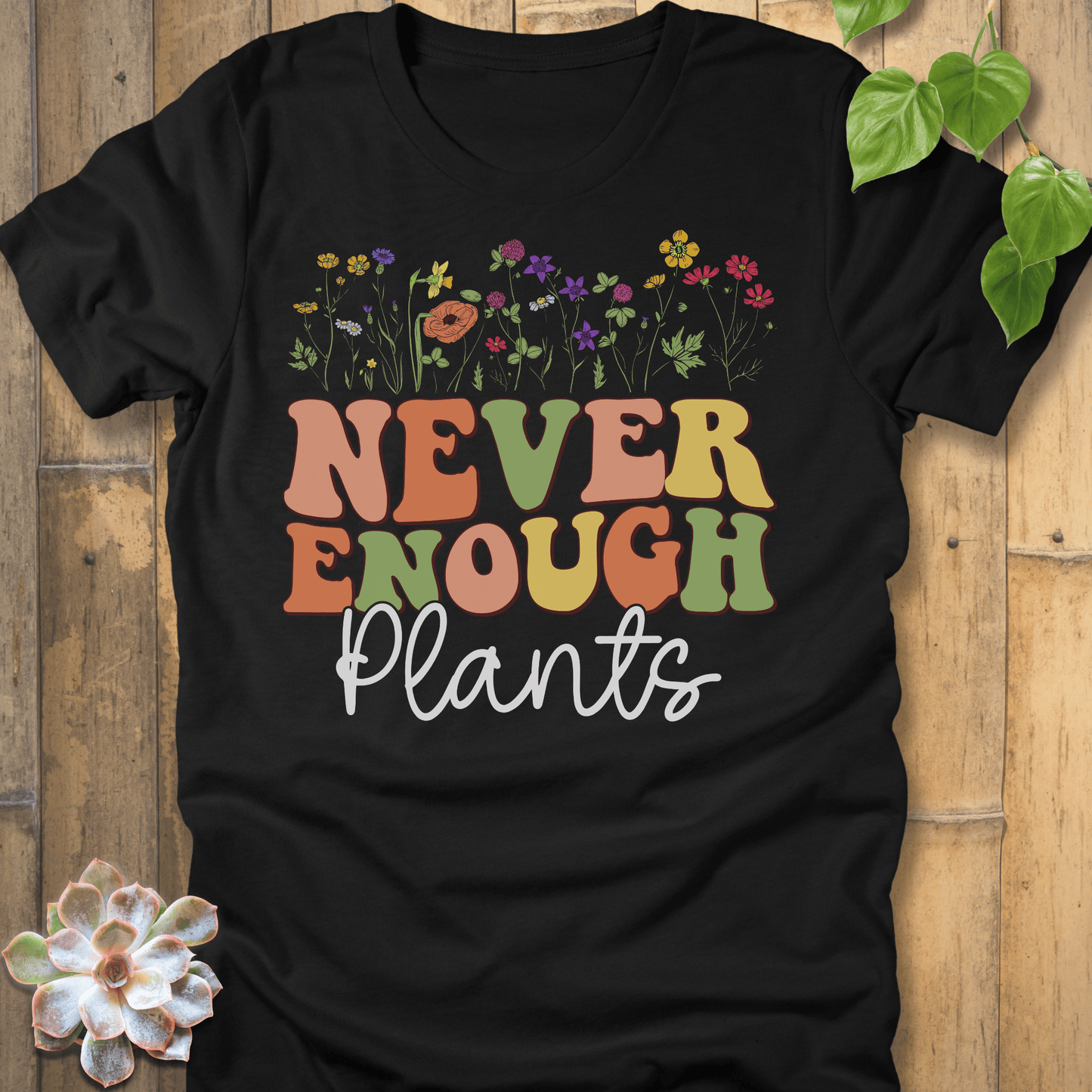 Black / S Never Enough T-Shirt T-Shirt