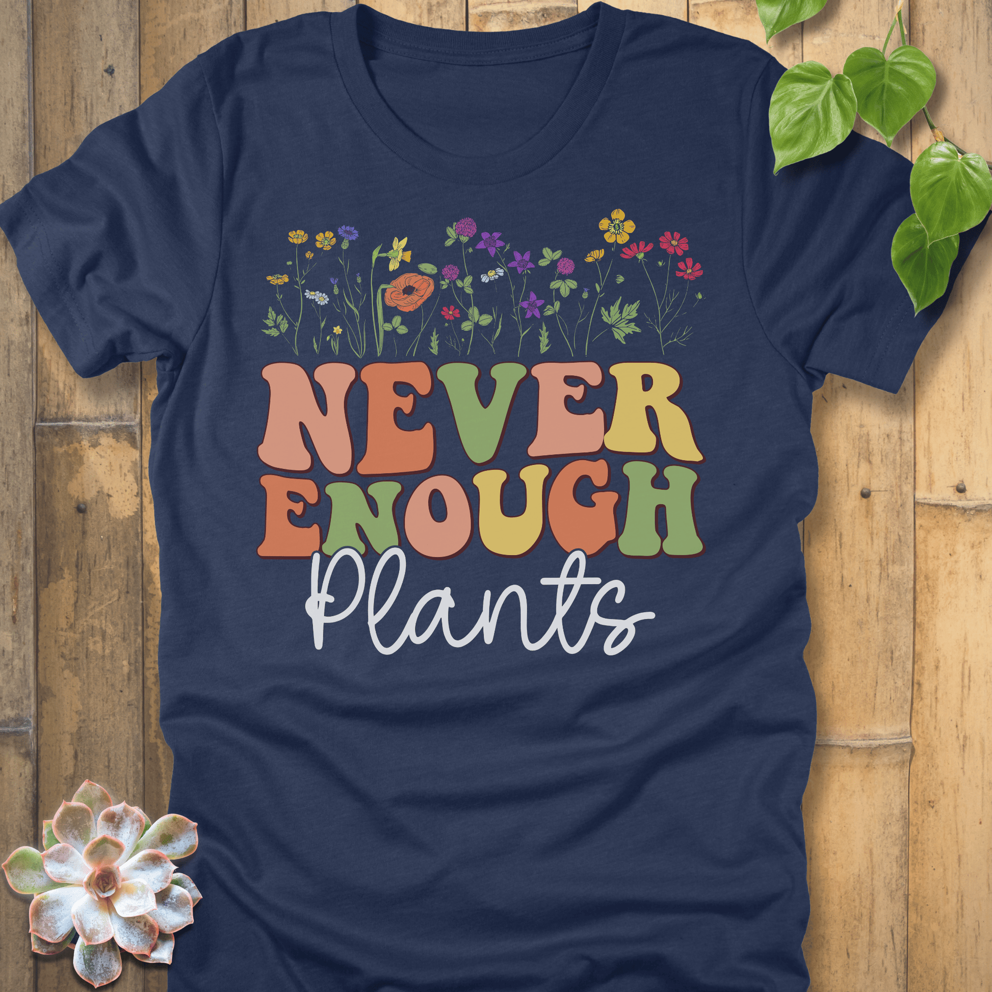 Heather Navy / S Never Enough T-Shirt T-Shirt