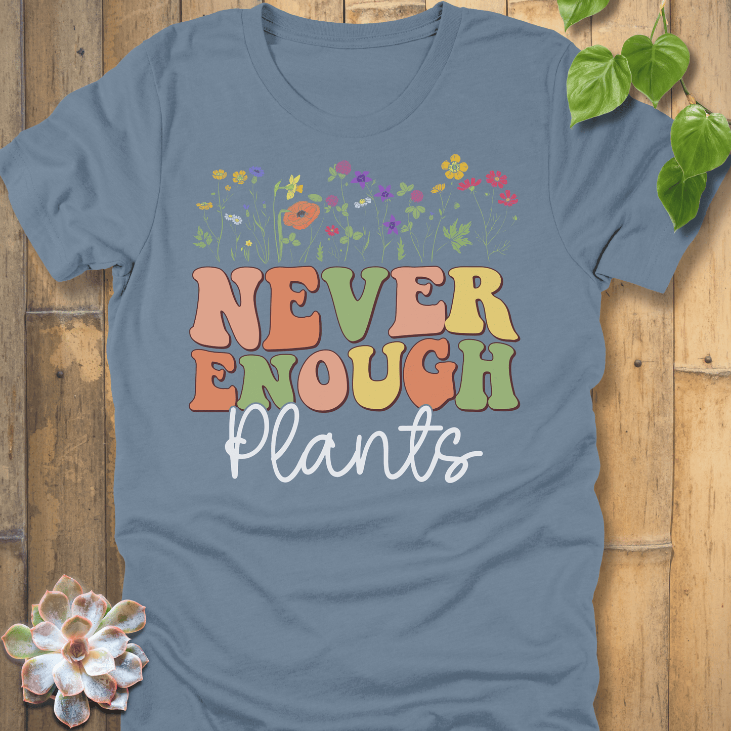 Steel Blue / S Never Enough T-Shirt T-Shirt