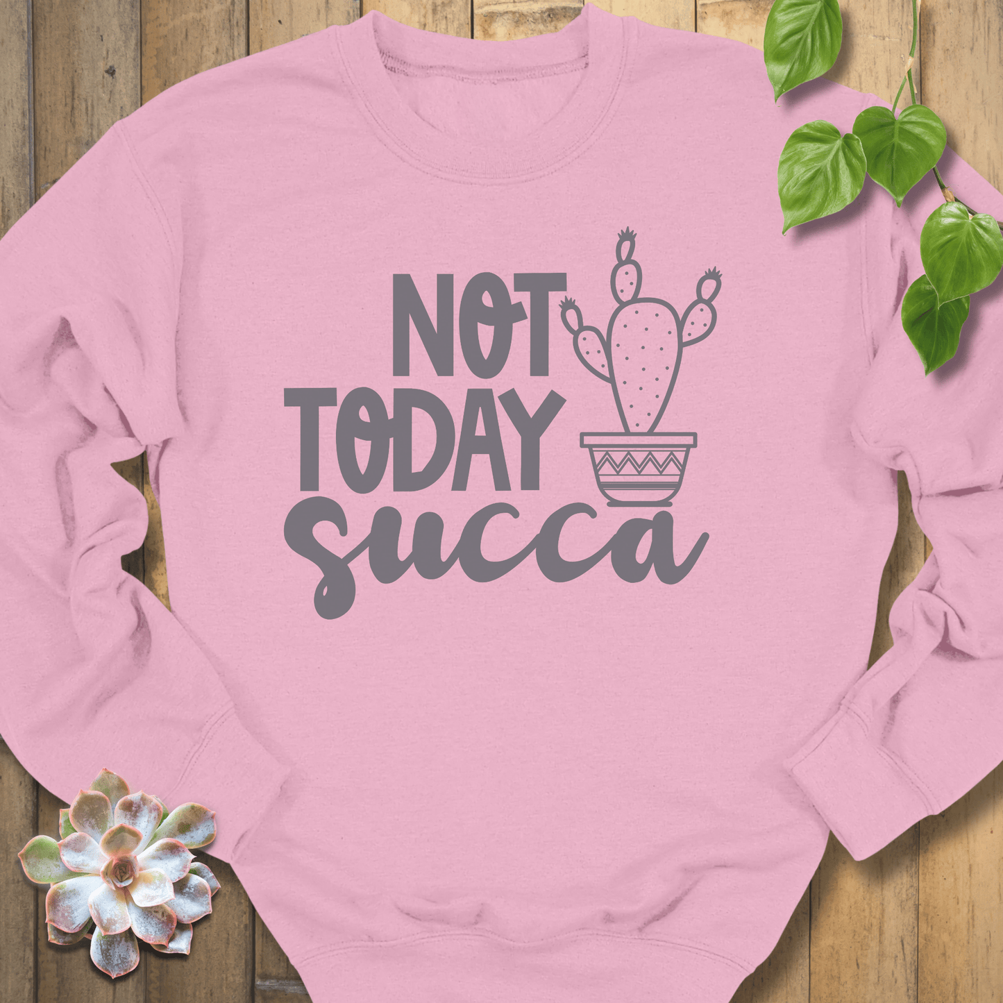 Light Pink / S Not Today Succa Sweatshirt Sweatshirt
