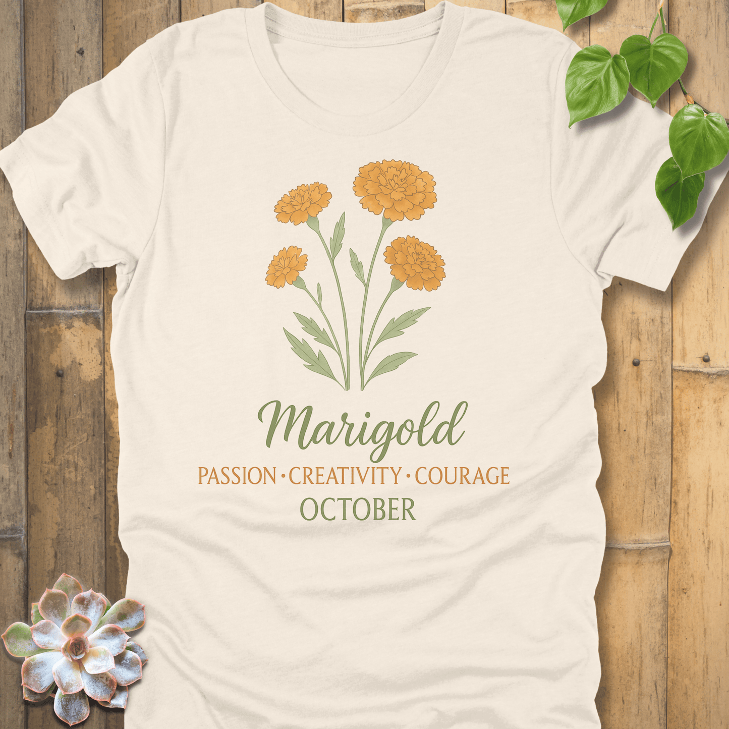 Natural / S October Marigold T-shirt T-Shirt