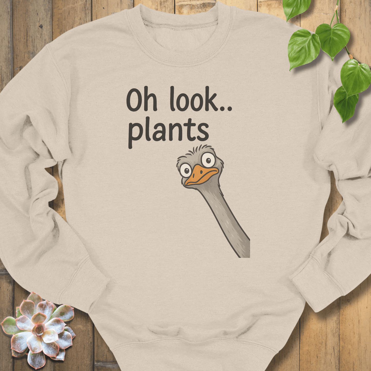 Sand / S Oh look Plants Sweatshirt Sweatshirt