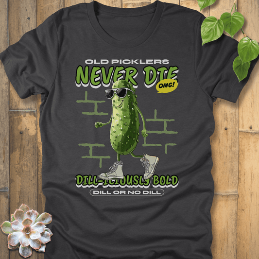 Dark Grey Heather / S Old Picklers Never Die T-shirt T-Shirt