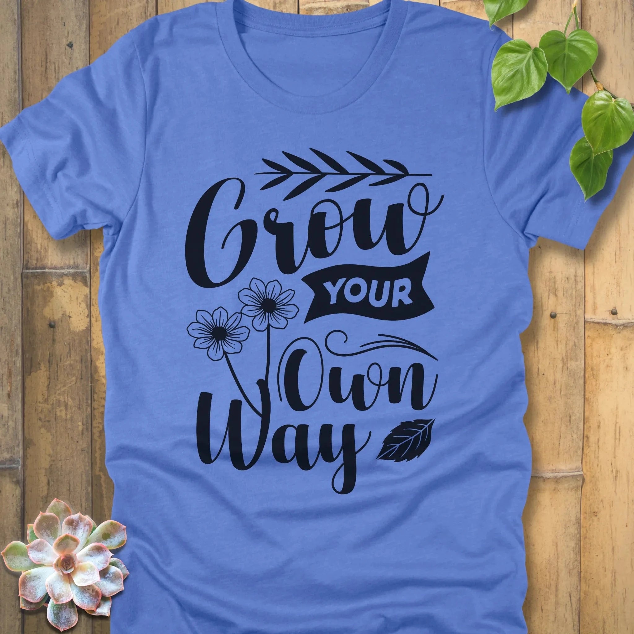 Heather Columbia Blue / S Own Way - T-Shirt T-Shirt