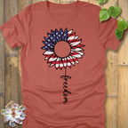 Heather Clay / S Patriotic Sunflower T-Shirt T-Shirt