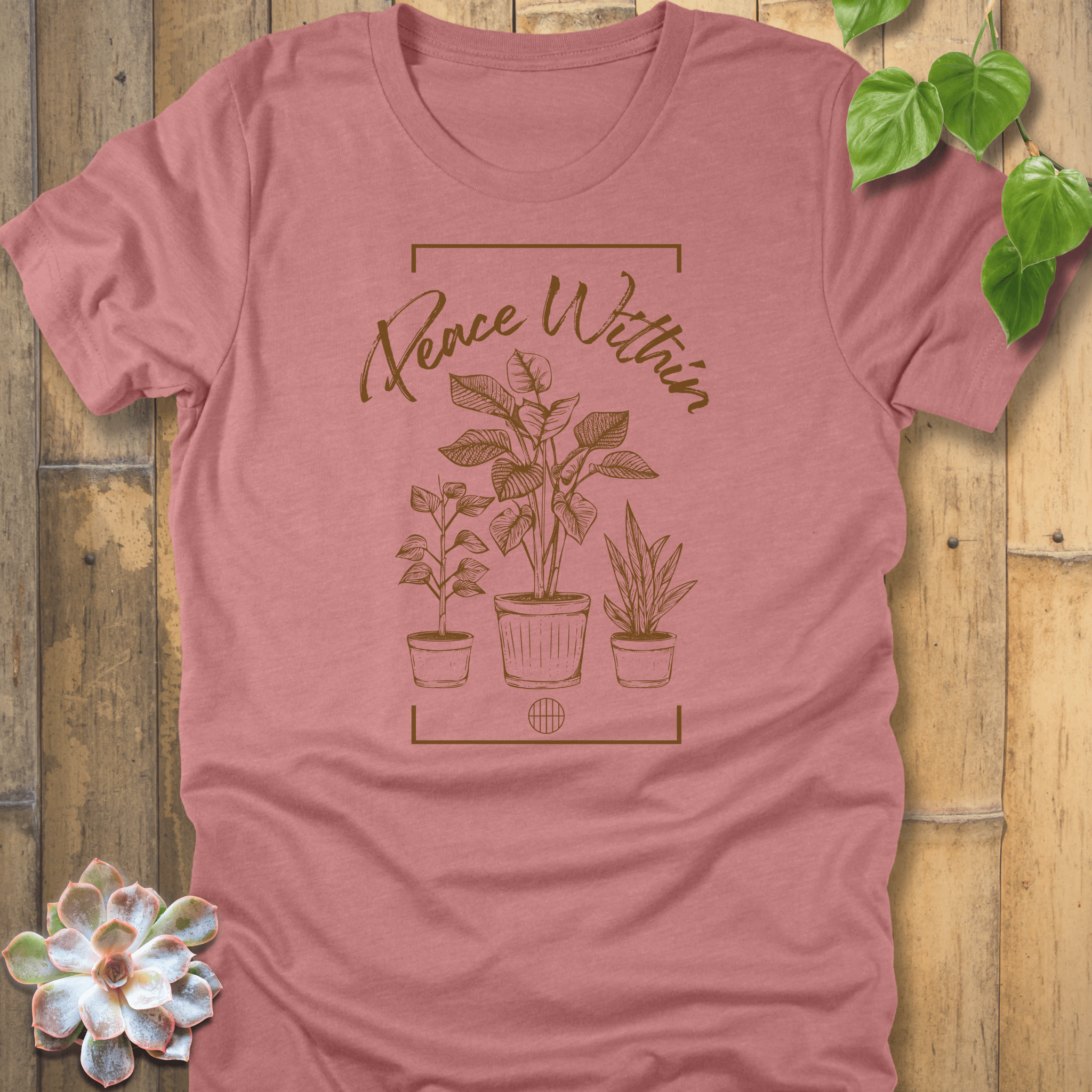 Heather Mauve / S Peace Within T-Shirt T-Shirt
