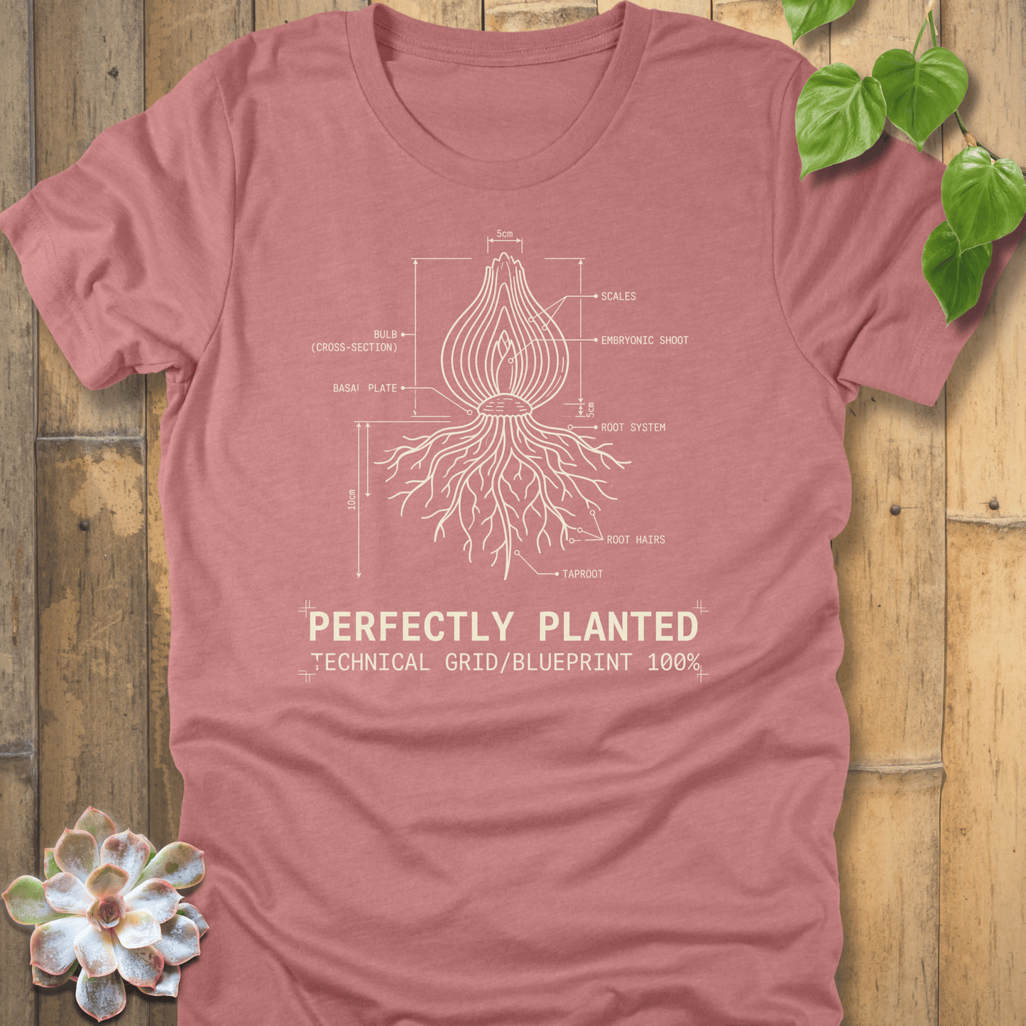Heather Mauve / S Perfectly Planted T-shirt T-Shirt