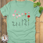 Heather Mint / S Petals Of Strength T-shirt T-Shirt