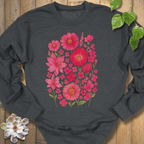 Dark Heather / S Pink Blossom Sweatshirt Sweatshirt