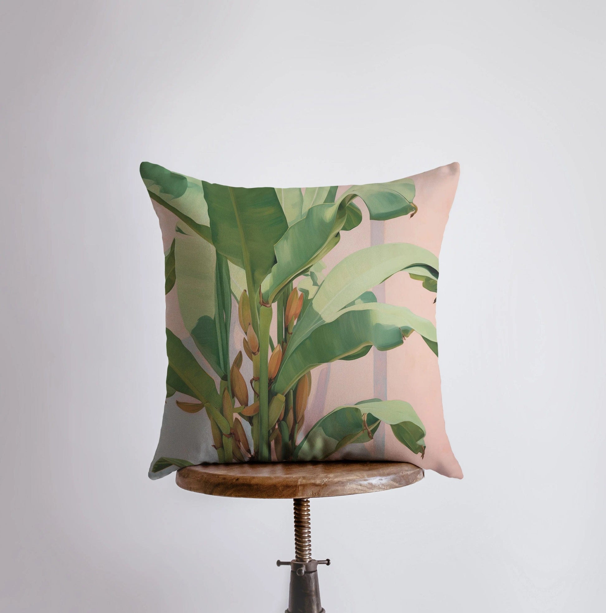 Pink Palm Tree Pillow Cover Home Decor