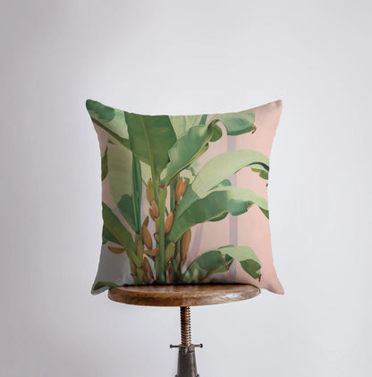 Pink Palm Tree Pillow Cover Home Decor