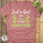 Heather Mauve / S Plant Addiction T-shirt T-Shirt