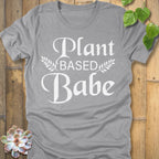 Athletic Heather / S Plant Based Babe T-Shirt T-Shirt