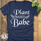 Heather Navy / S Plant Based Babe T-Shirt T-Shirt