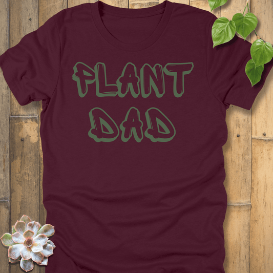 Maroon / S Plant Dad T-shirt T-Shirt
