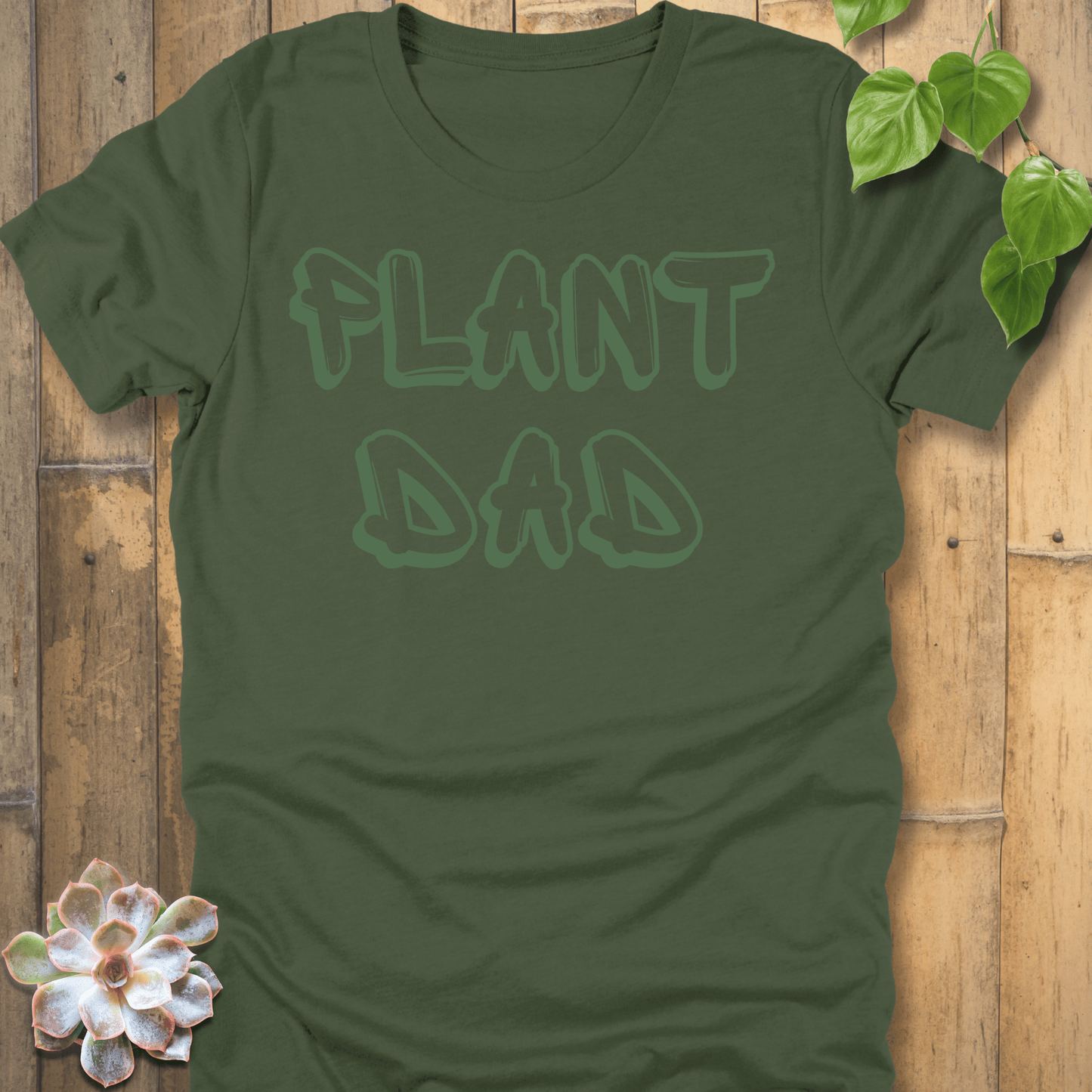Military Green / S Plant Dad T-shirt T-Shirt