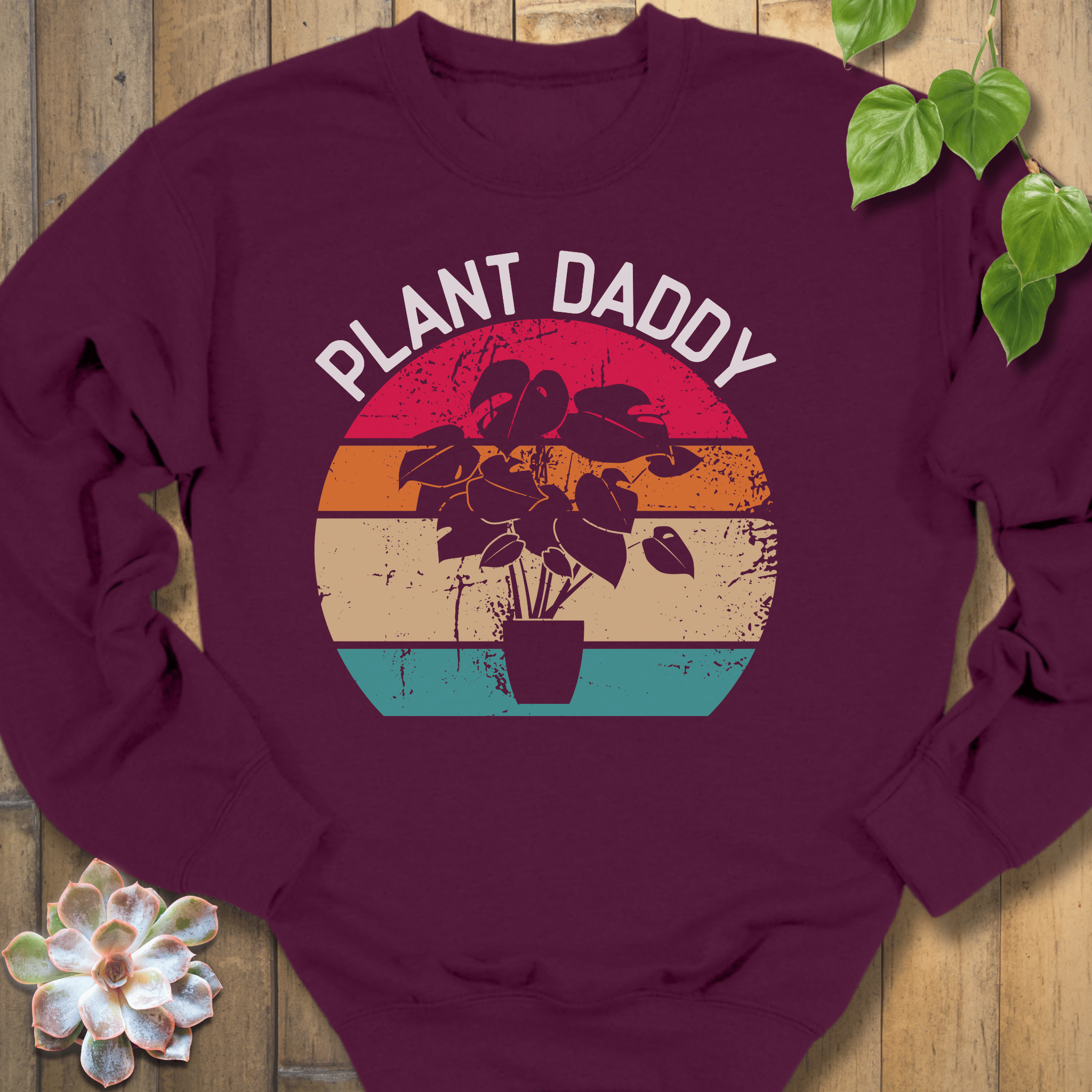 Maroon / S Plant Daddy Sweatshirt Sweatshirt