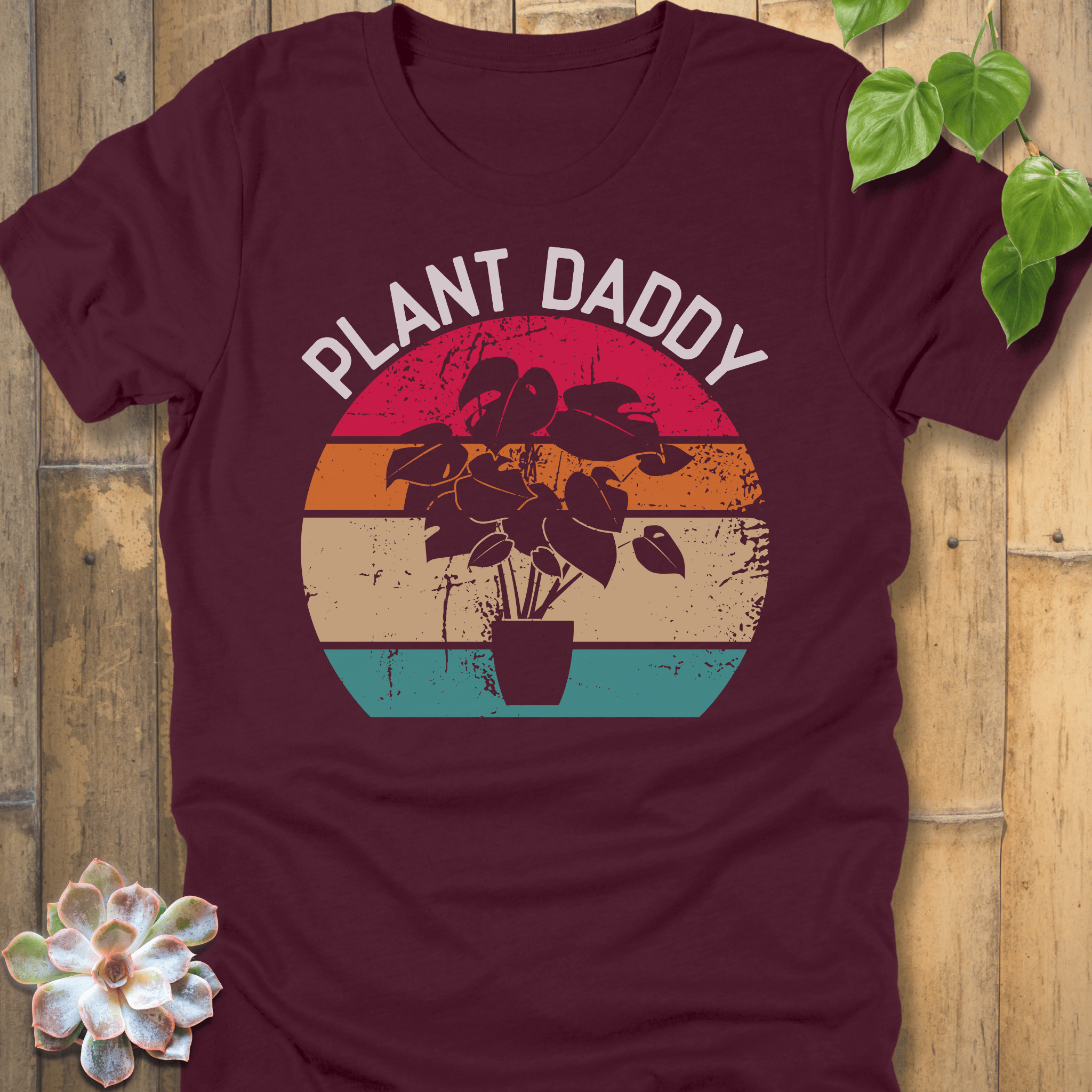 Maroon / S Plant Daddy T-shirt T-Shirt