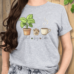 Plant, Dog, Coffee T-Shirt T-Shirt