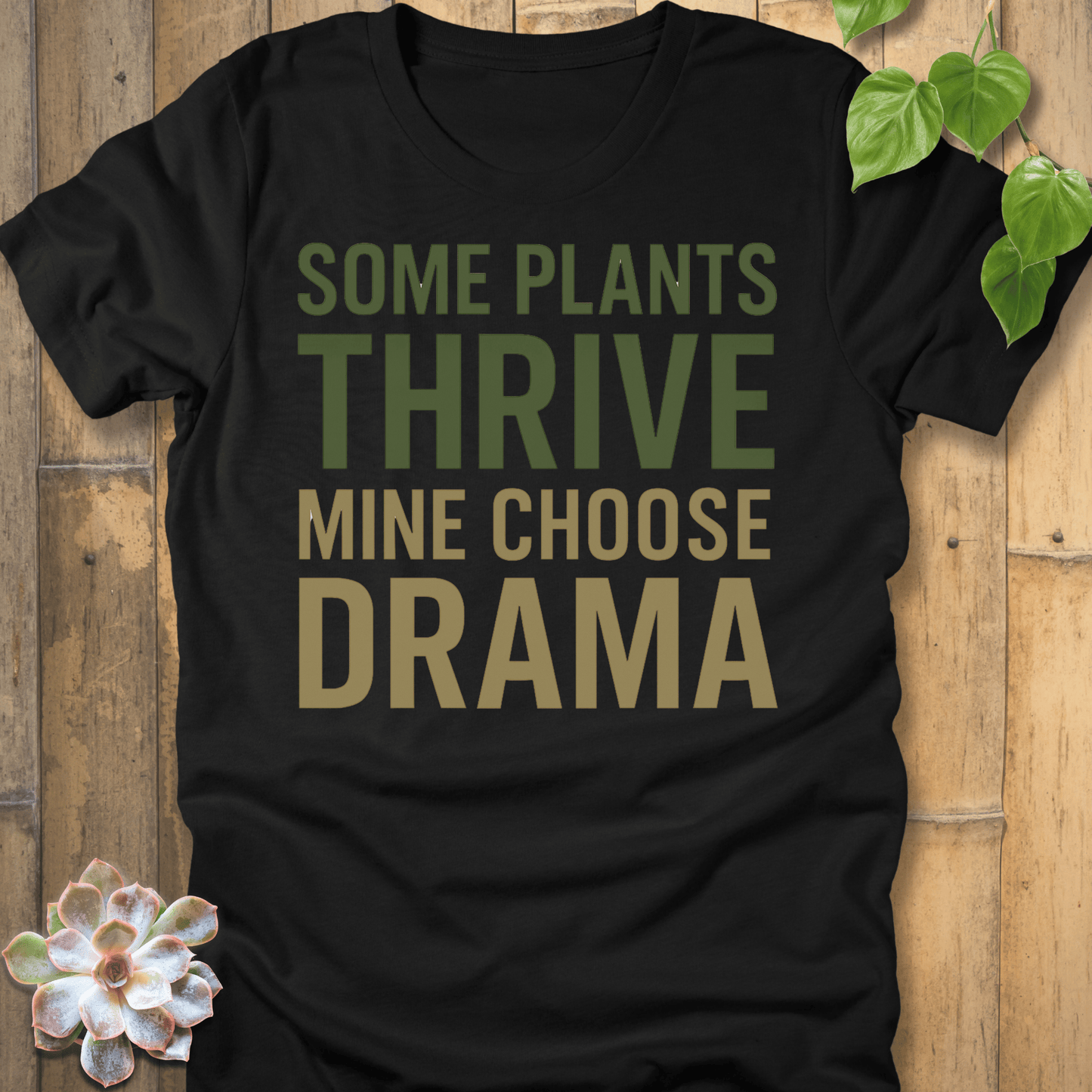 Black / S Plant Drama T-shirt T-Shirt