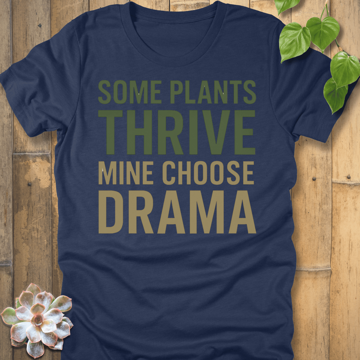 Heather Navy / S Plant Drama T-shirt T-Shirt