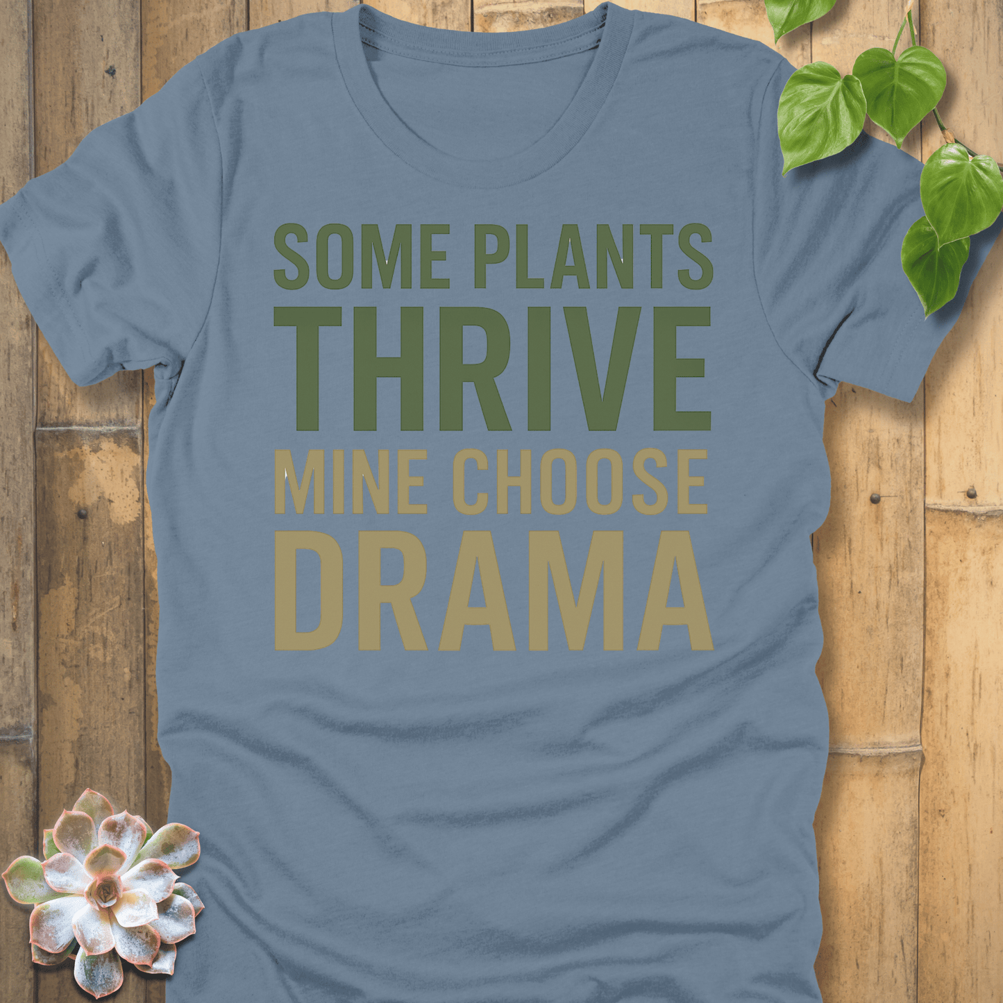 Steel Blue / S Plant Drama T-shirt T-Shirt