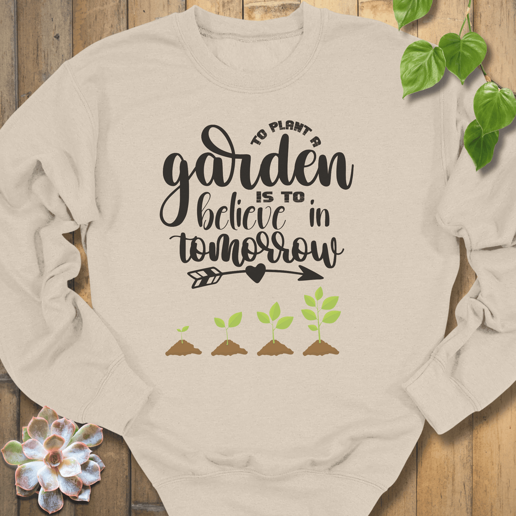 Sand / S Plant In Garden Sweatshirt Sweatshirt