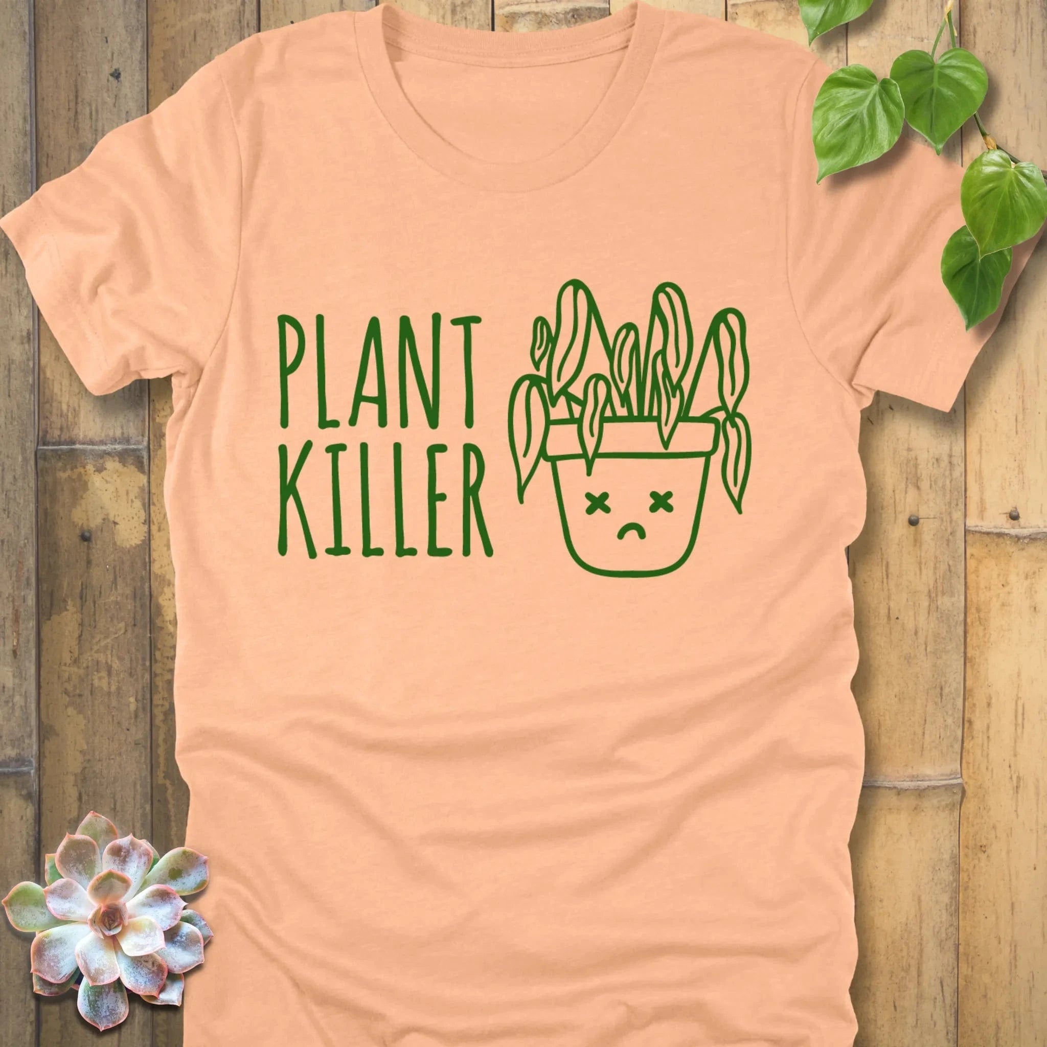 Heather Peach / S Plant Killer - T-Shirt T-Shirt