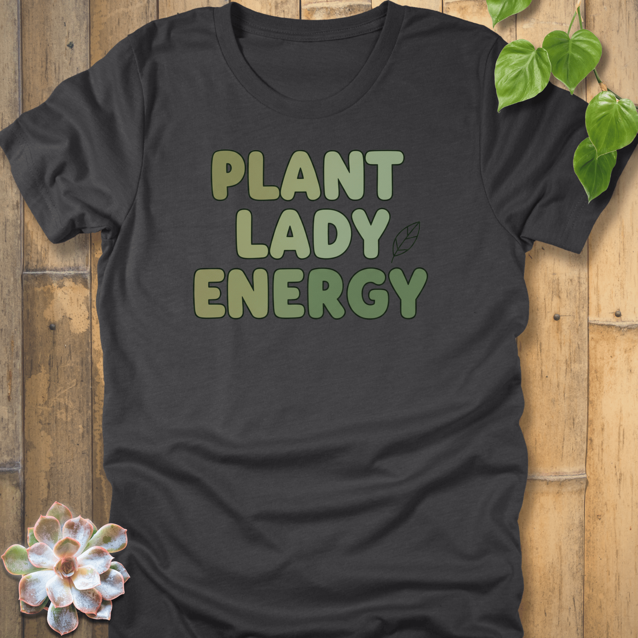 Dark Grey Heather / S Plant Lady Energy T-Shirt T-Shirt