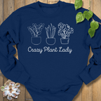 Navy / S Plant Lady Sweatshirt Sweatshirt