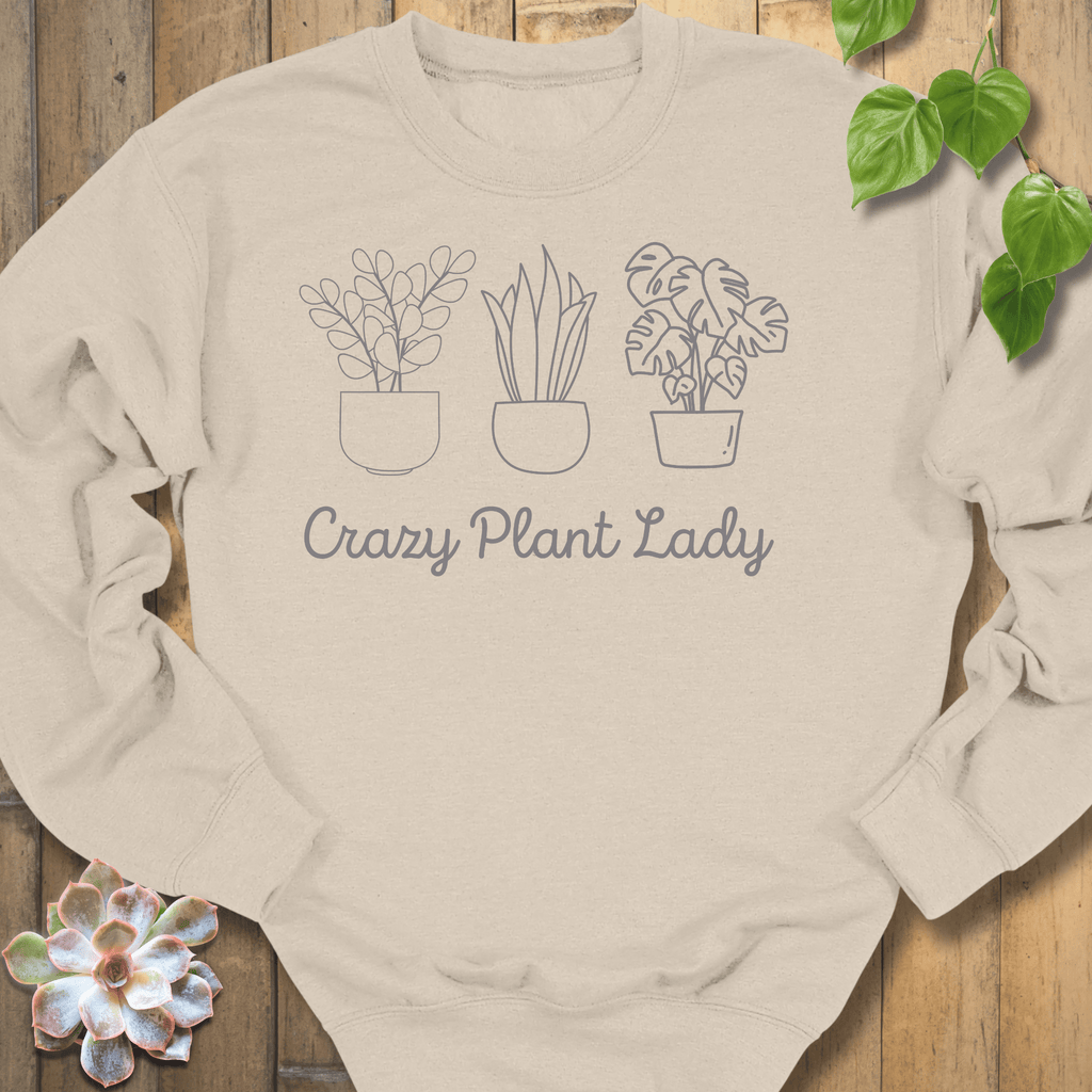 Sand / S Plant Lady Sweatshirt Sweatshirt