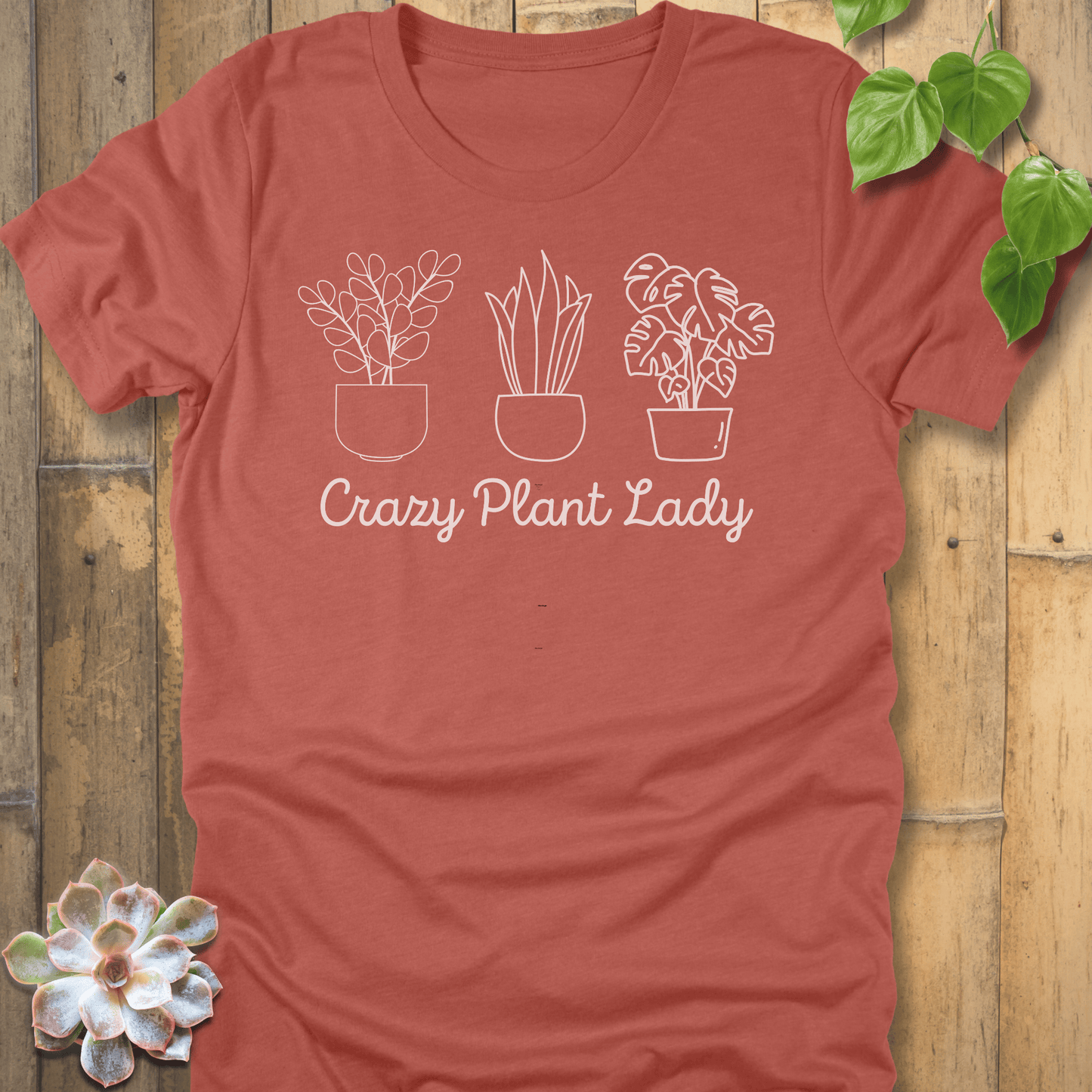 Heather Clay / S Plant Lady T-Shirt T-Shirt