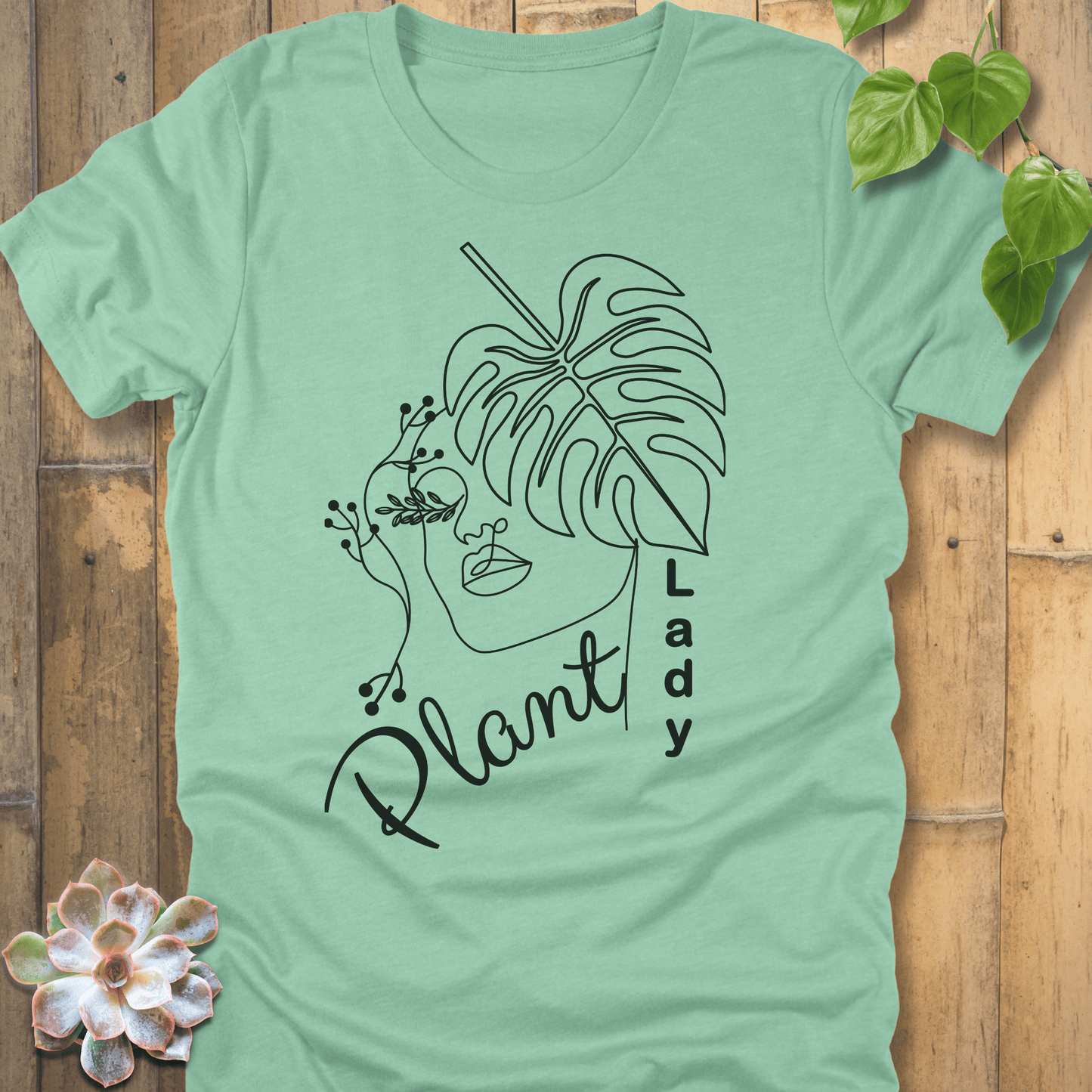 Heather Mint / S Plant Lady T-shirt T-Shirt