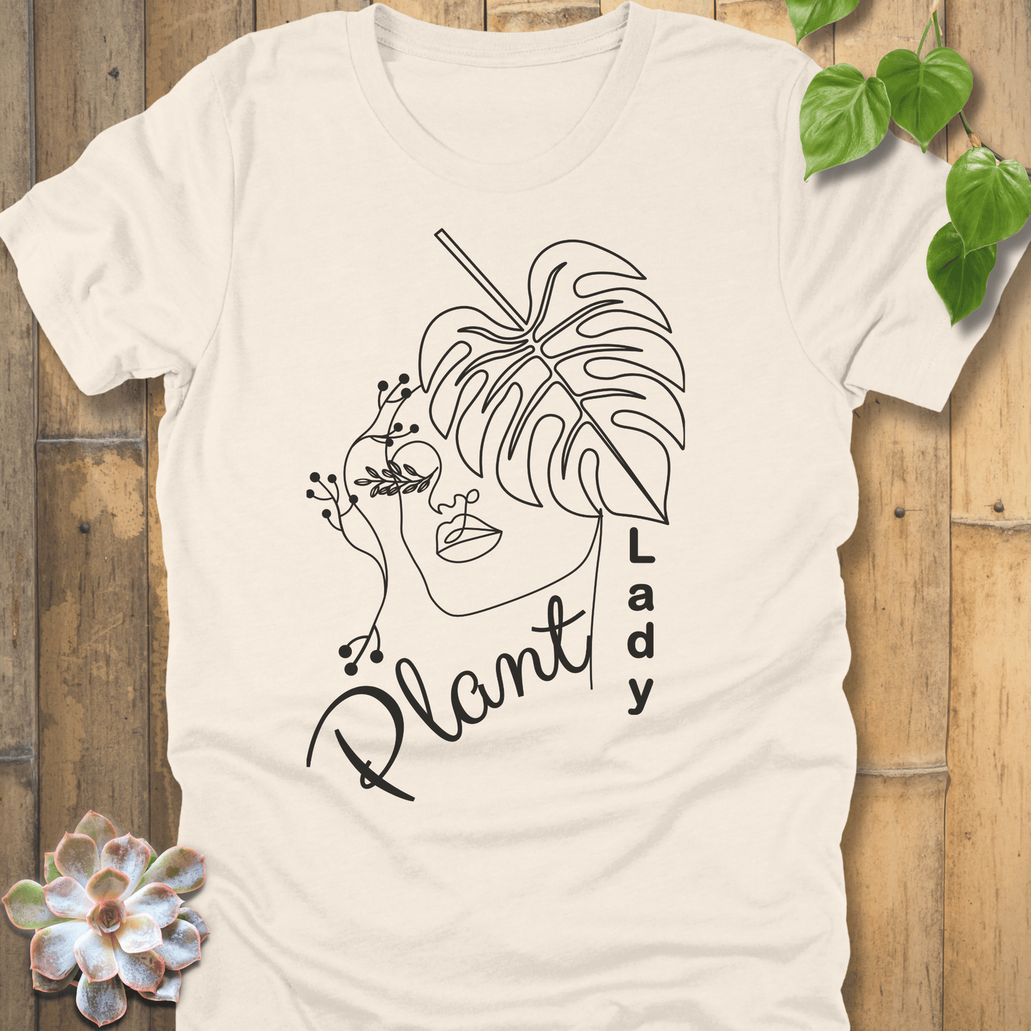Natural / S Plant Lady T-shirt T-Shirt