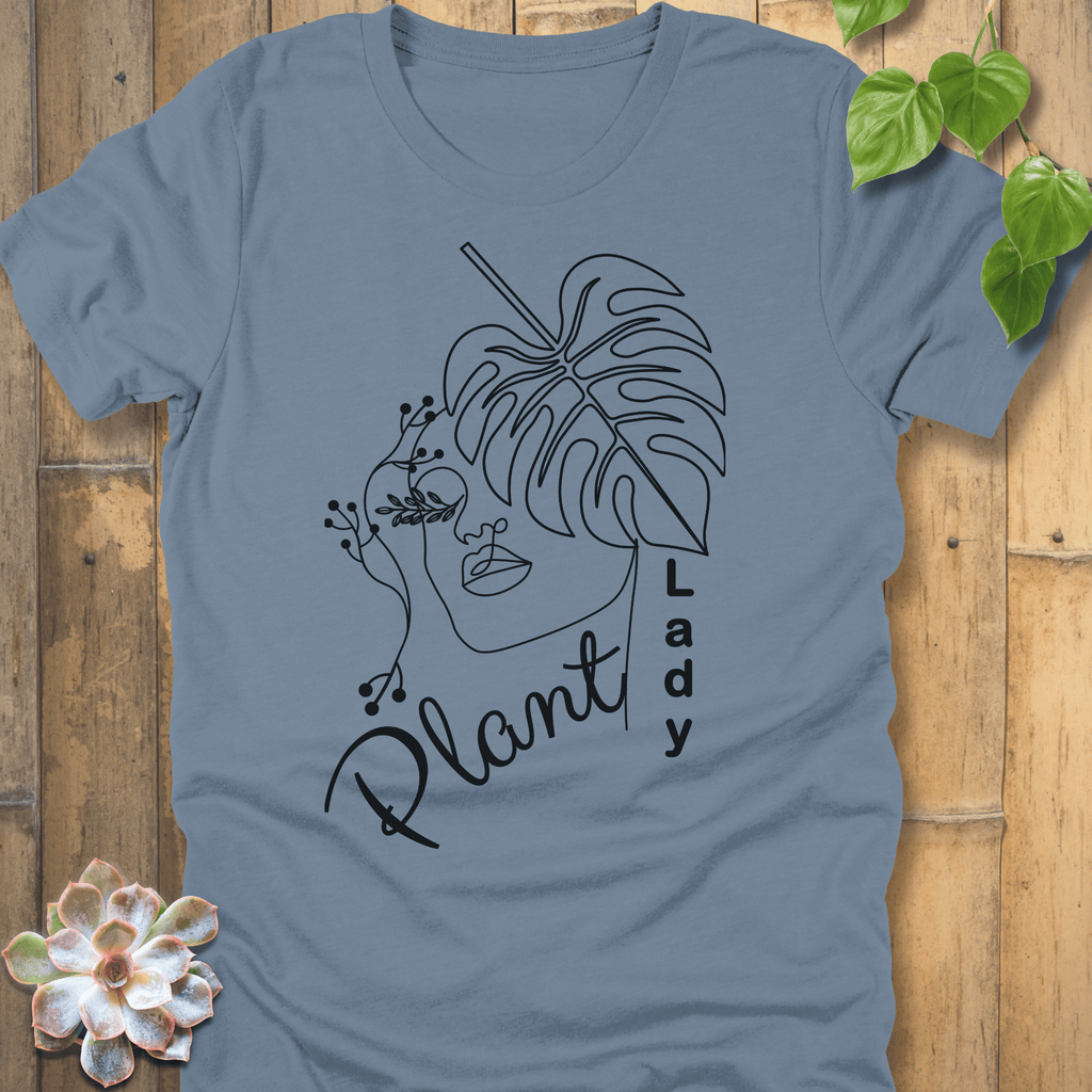 Steel Blue / S Plant Lady T-shirt T-Shirt
