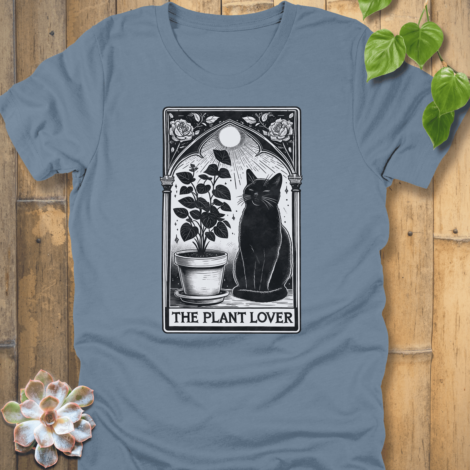 Plant Lover Tarot Cat T-Shirt T-Shirt