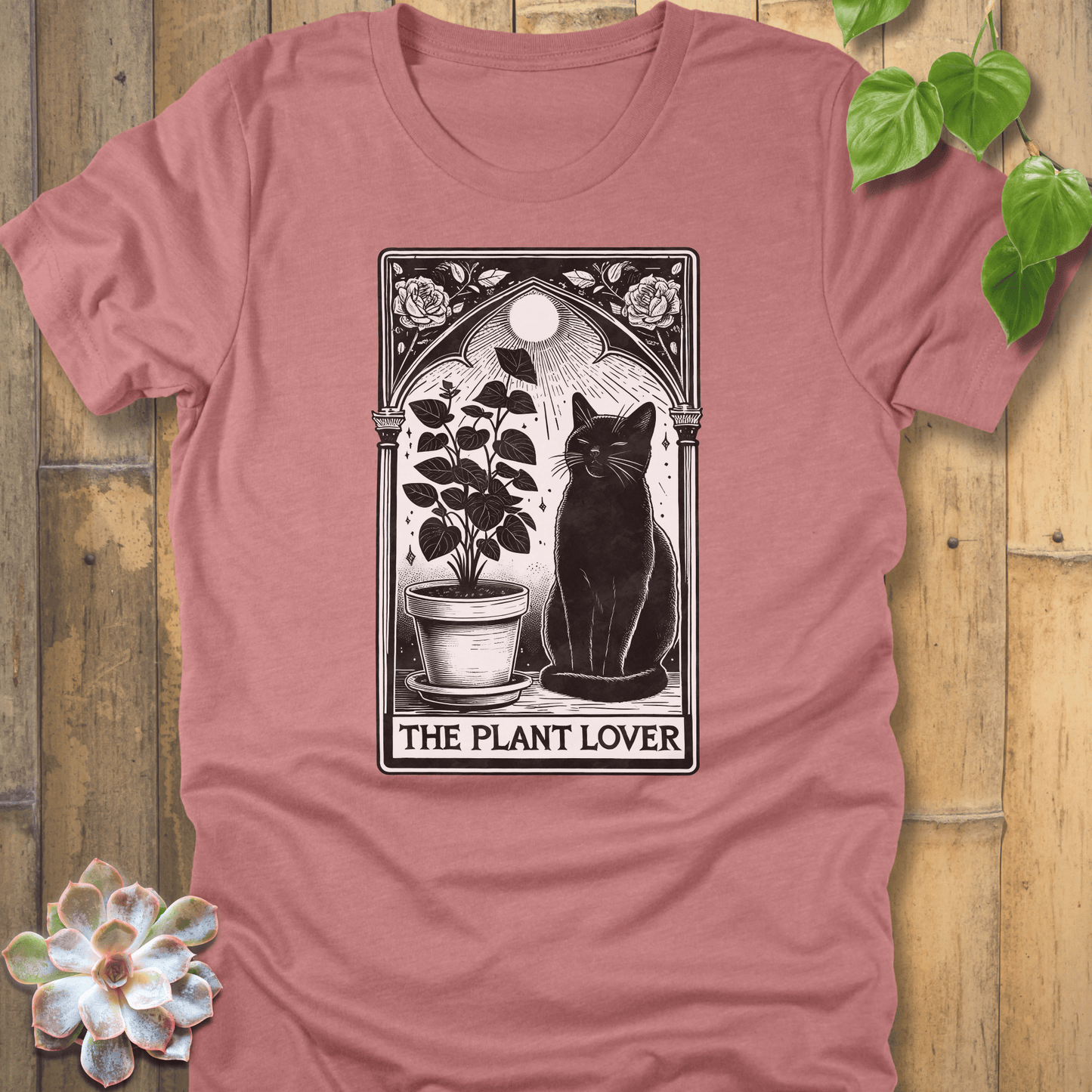 Plant Lover Tarot Cat T-Shirt T-Shirt