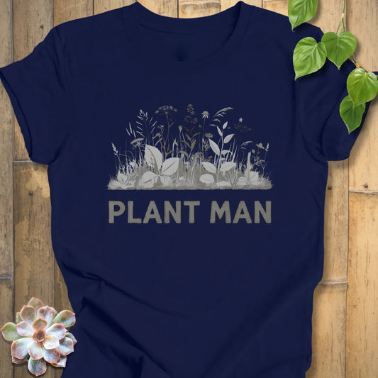 Navy / XS Plant Man T-shirt T-Shirt