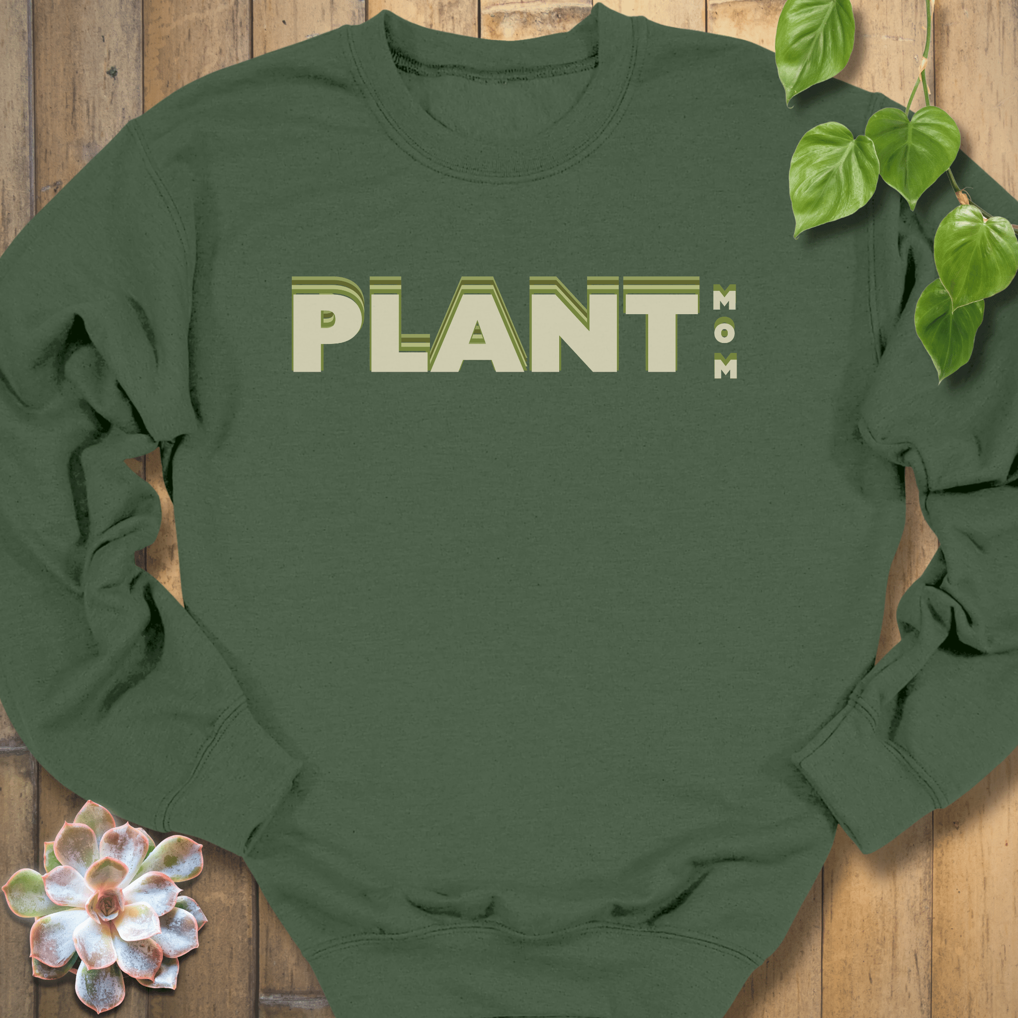 Military Green / S Plant Mom Sweatshirt Sweatshirt